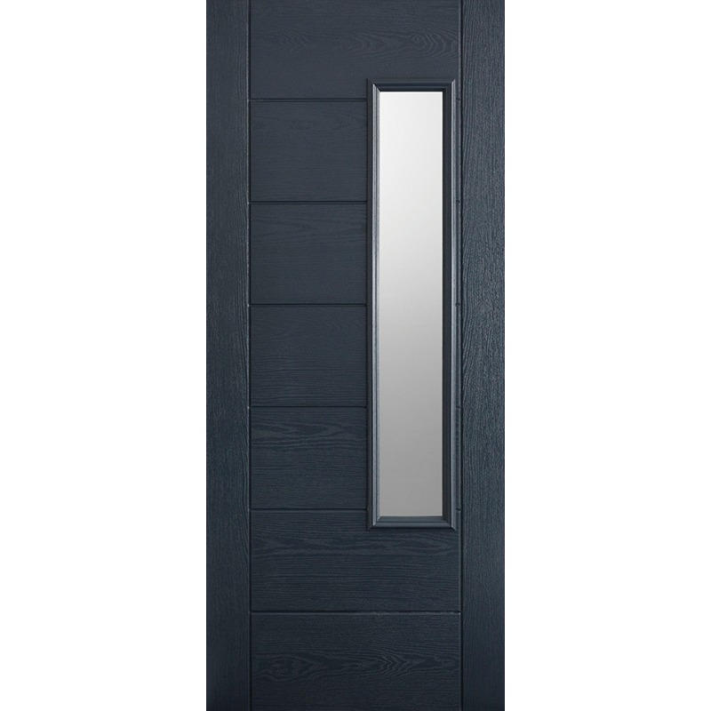 External GRP Composite Newbury Grey Glazed Door